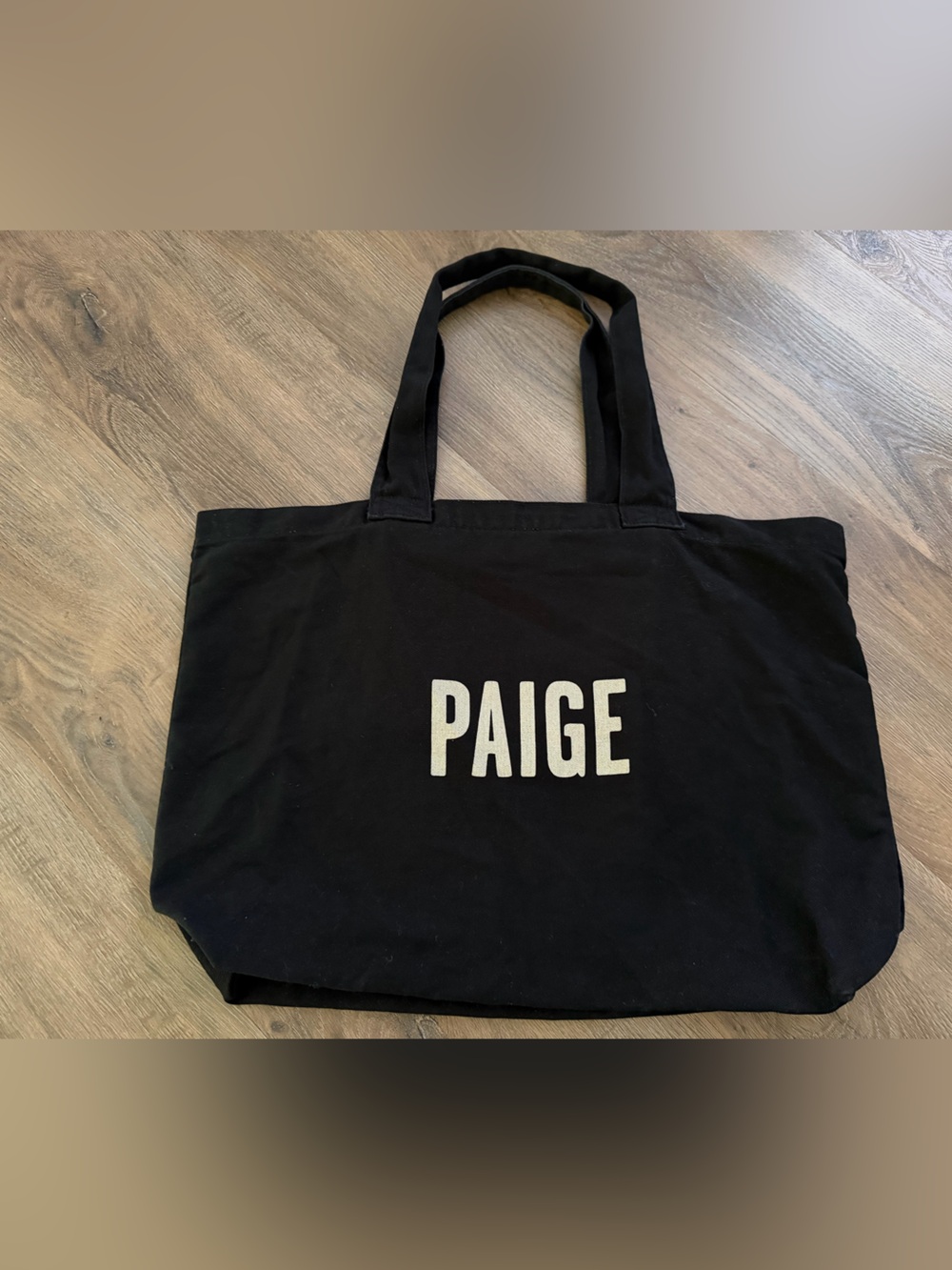Paige Black Tote Bag
